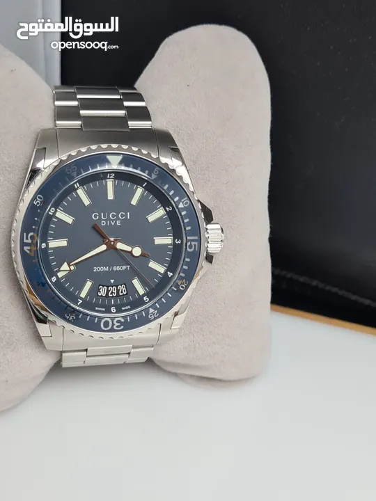 Original Gucci Dive 136203 Blue Silver-Tone Men’s Watch