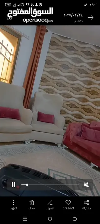 طقم كنب شبه جديد