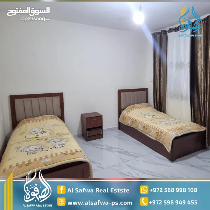 شقه جديده مفروشه للايجار عين منجد