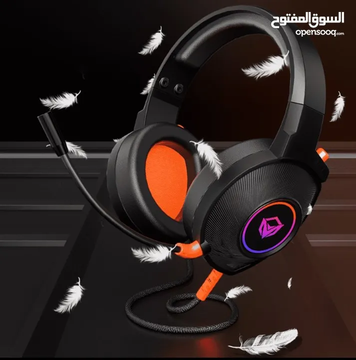 Meetion HP012 RGB 7.1 Virtual Surround Sound Gaming Headset USB سماعات جينمغ العاب