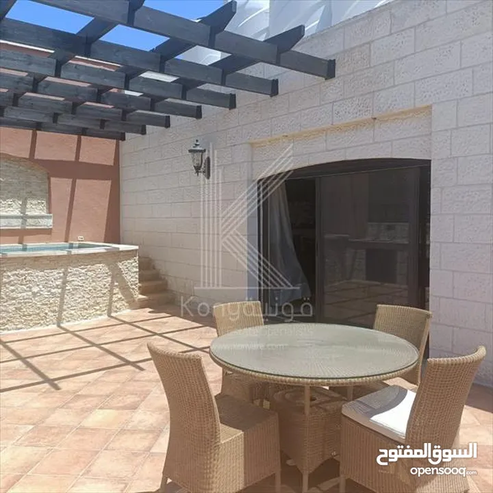Furnished -Roof Floor Apartment For Rent In Amman- Dair Ghbar