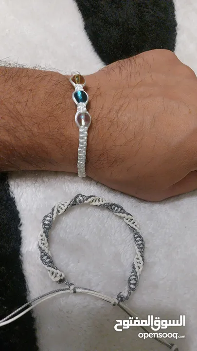 اساور خيوط شغل يدوي handmade ديزاينات مختلفة وحسب الطلب bracelets