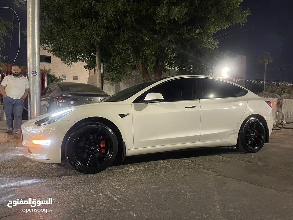 Tesla model 3 stander plus 2023  تسلا مودل  3 ستاندر بلس 2023 فحص كامل 7 جيد ونظيفة جداً