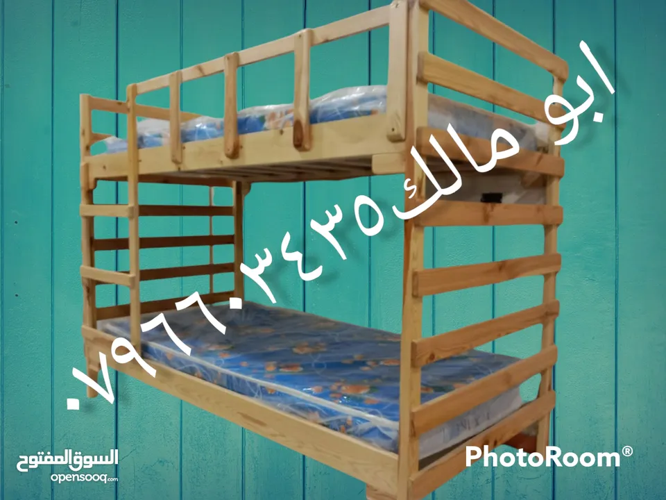 تخت طابقين تخوت وأسرة من أحسن انوع الخشب حسب الطلب صناعة ممتازة سرير  مفرد لا نعمل بتجاري