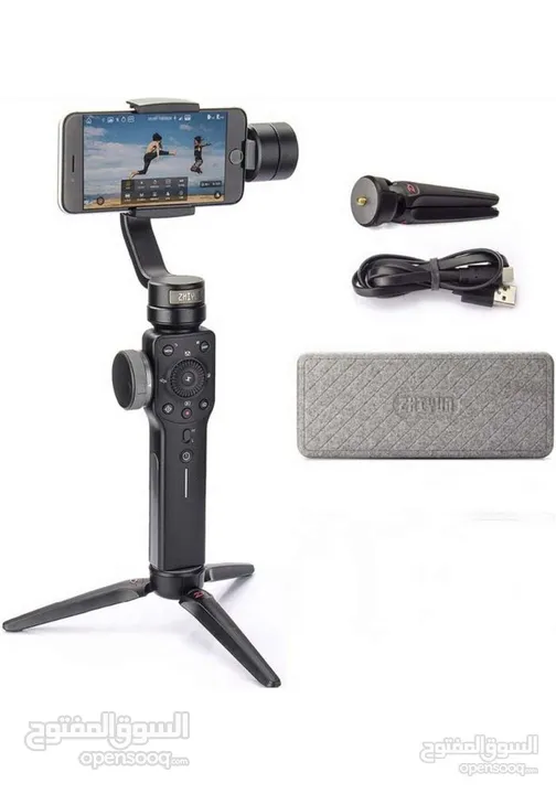 مانع اهتزاز  Zhiyun Smooth 4 Mobile Gimbal Stabilizer For Smartphones - Black