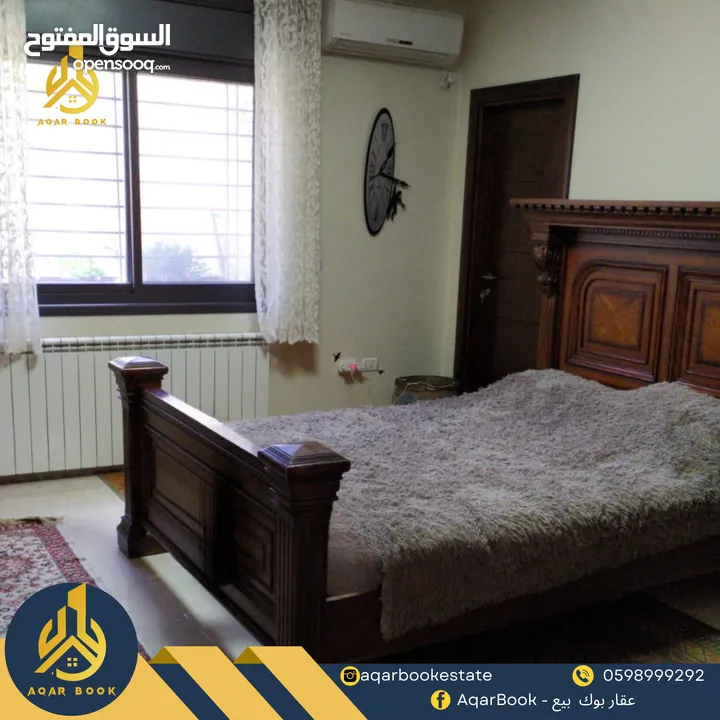 شقة مفروشة مميزة للايجار أرضية مع مدخل خاص في البيرة
