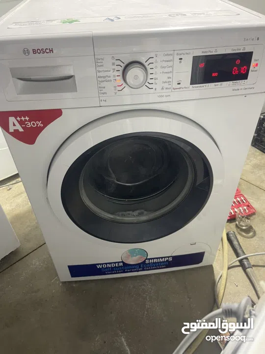 غسالة بوش 8 كيلو. شبه جديده