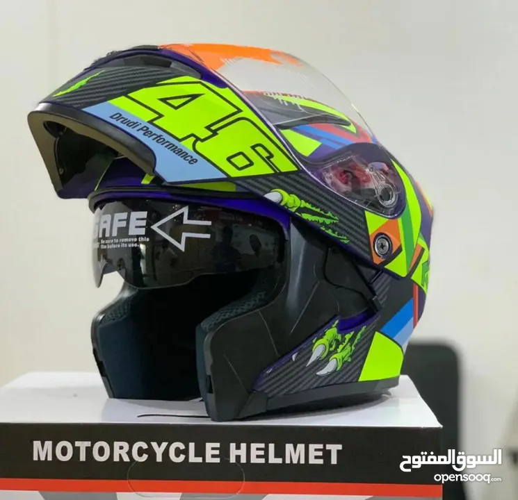 Helmets different brands dot approved