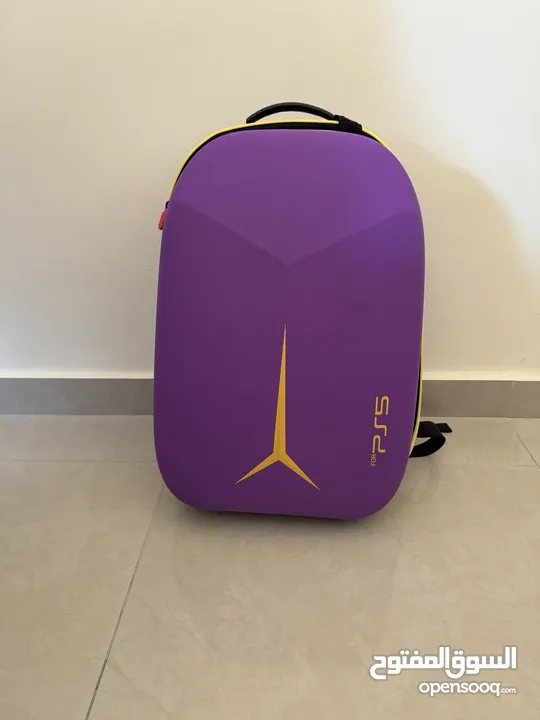 حقيبة تخزين واقية لجهاز البلايستيشن PS5 - PS5 Slim  مع ذراعين كتف PS5 Carrying Travel Storage Bag