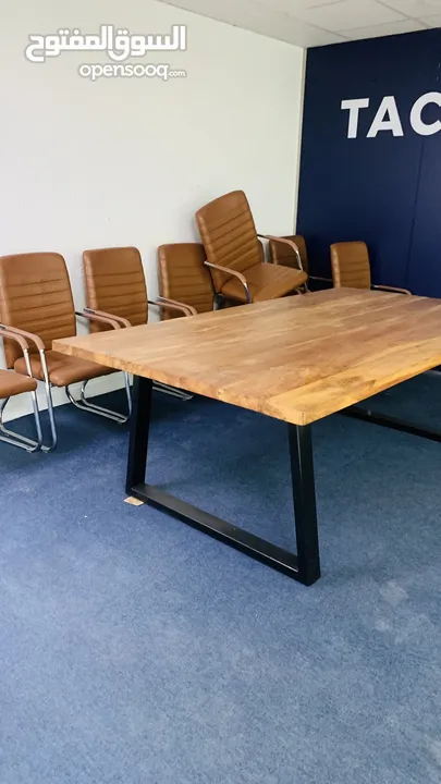 Meeting table with chairs