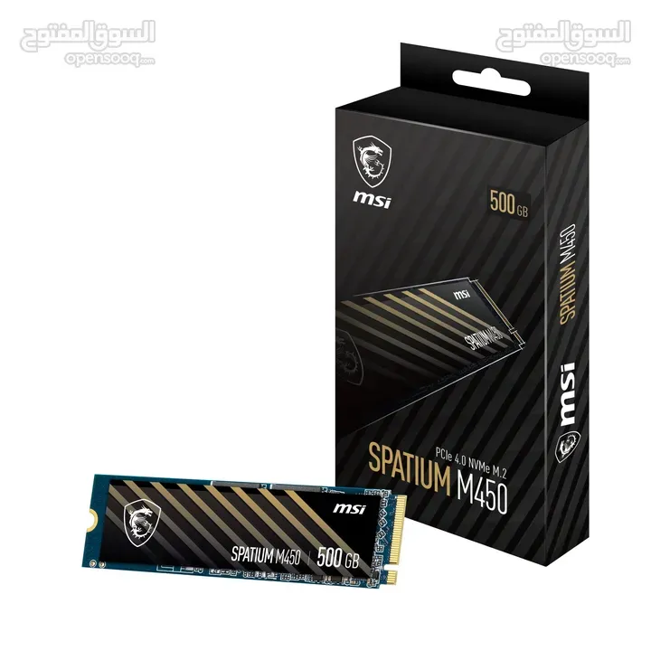 500GB MSI SPATIUM M450 M.2 NVME 3D NAND 50X SPEED DESKTOP - LAPTOP GAMING SSD