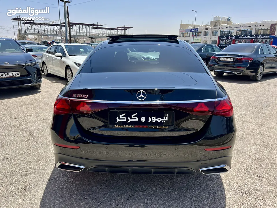 مرسيدس E200 AMG بانوراما كت اسود نايت 2024 الشكل الجديد وارد المانيا بحالة الزيرو مميزة