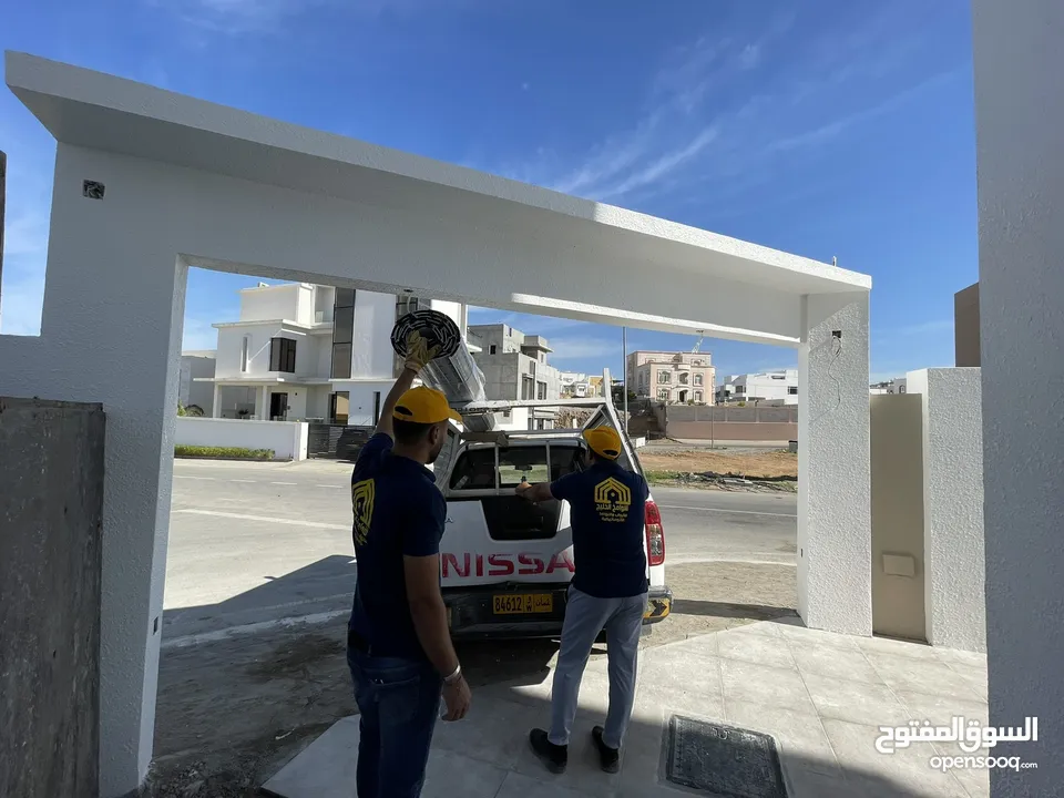 أبواب مداخل السيارات  المنيوم عماني الصنع درجه اولى جميع الالوان