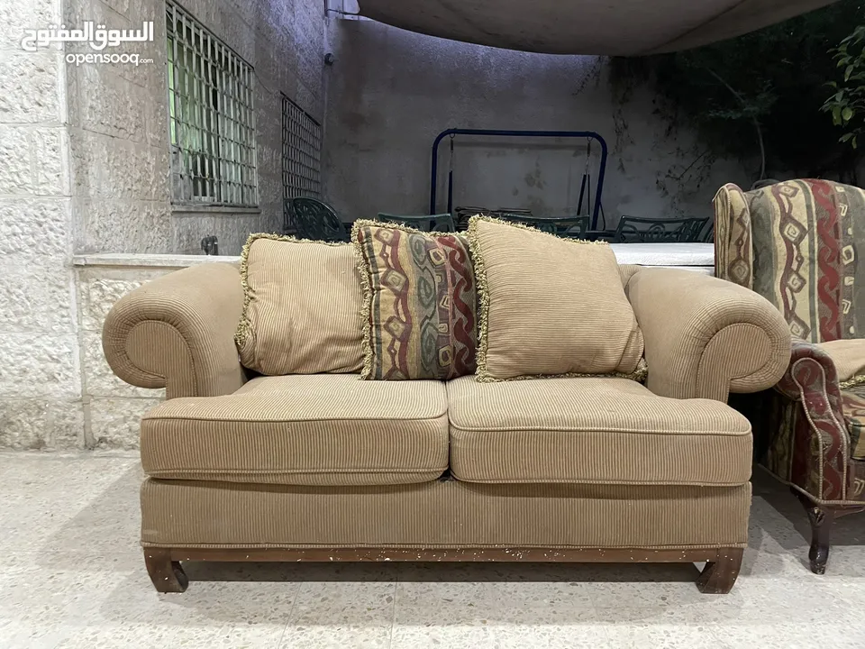 طقم كنب 7 مقاعد كنبه 3 مقاد كنبه مقعدين كنبتين مقعده