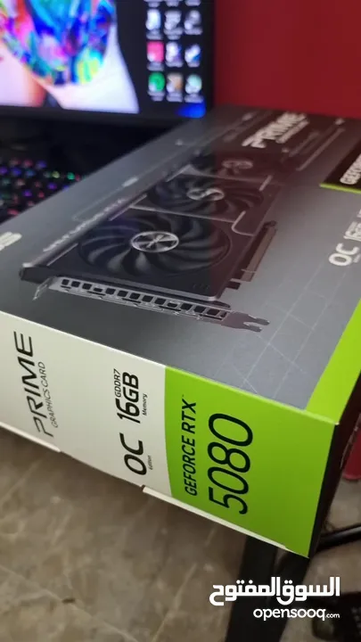للبيع: بطاقة رسومات ASUS Prime RTX 5080 OC - أداء فائق وسعر ممتاز!