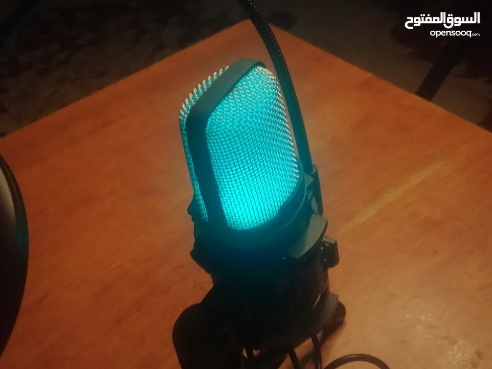 RGB mic usb with stand small