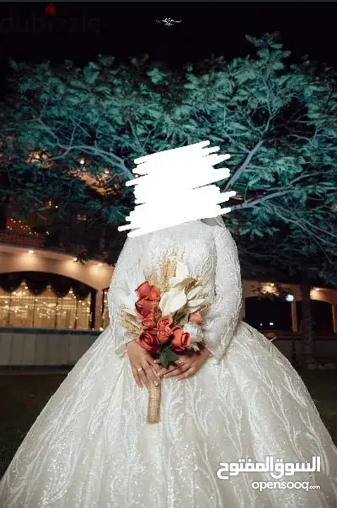 Wedding dress فستان زفاف ابيض