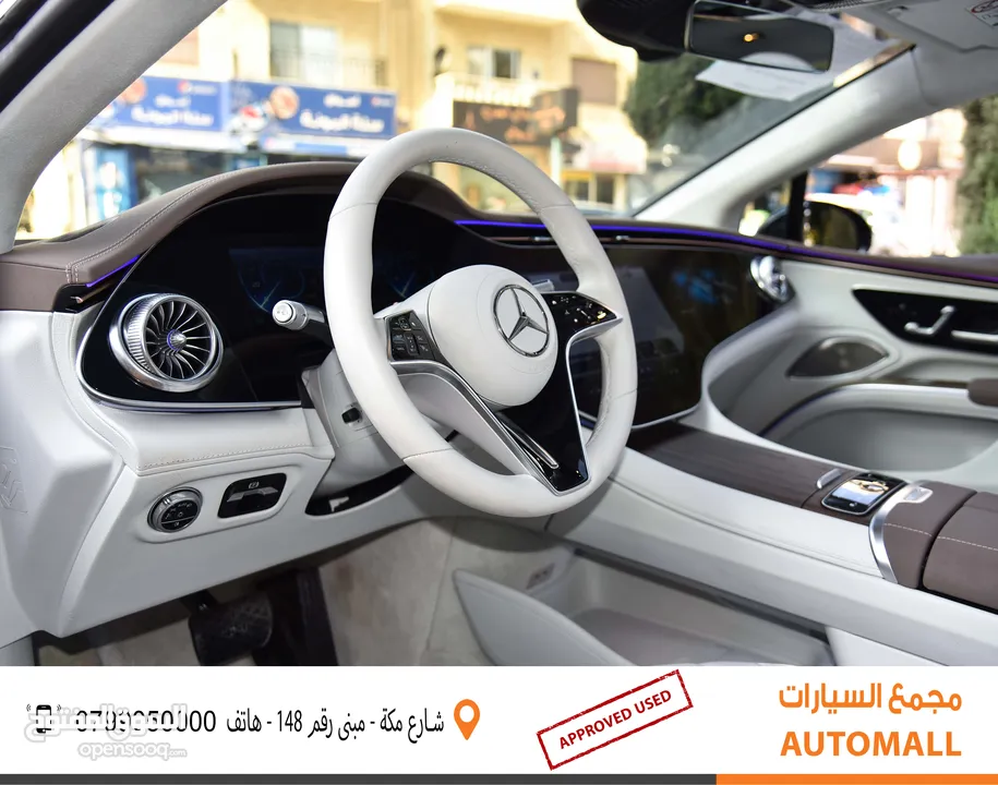 مرسيدس بنز EQS 580 كهربائية بالكامل 2022 Mercedes Benz EQS 580 HyperScreen 4MATIC