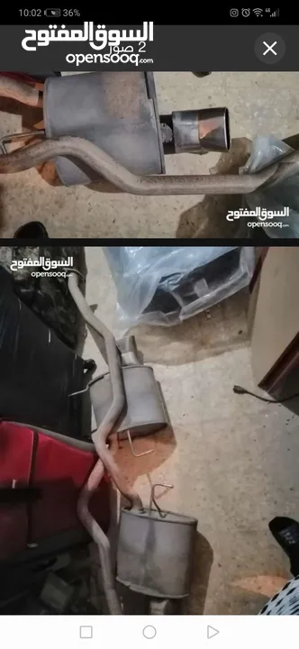 اضوية سيارة BMW x5+ كراسي خلفي جلد طبيعي اصلي اسود + اقزوزت خلفي عدد2 x5 2006