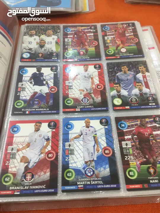 بطاقات رياضة رسمية panini and Topps