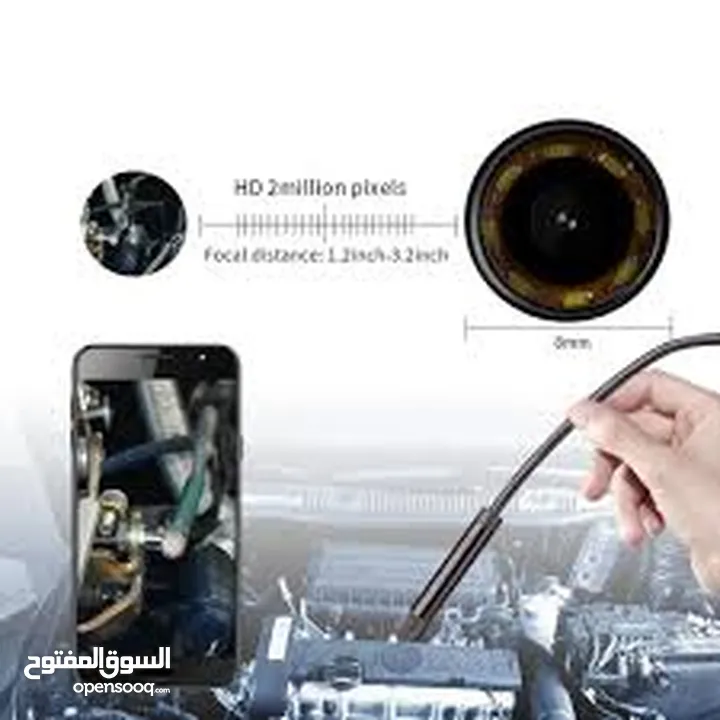 كيبل كاميرا سلك مشاهده من هلال موبايل او لابتوب و حفظ الصور و الفديوهات عند الرغبه مع اضاءه فلاش