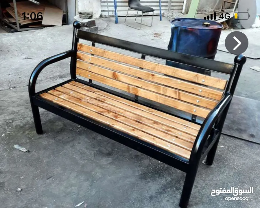 جلسات ومقاعد خارجية جلسات تفصيل حسب الطلب حديد ثقيل خشب سويد يوجد العديد من الموديلات