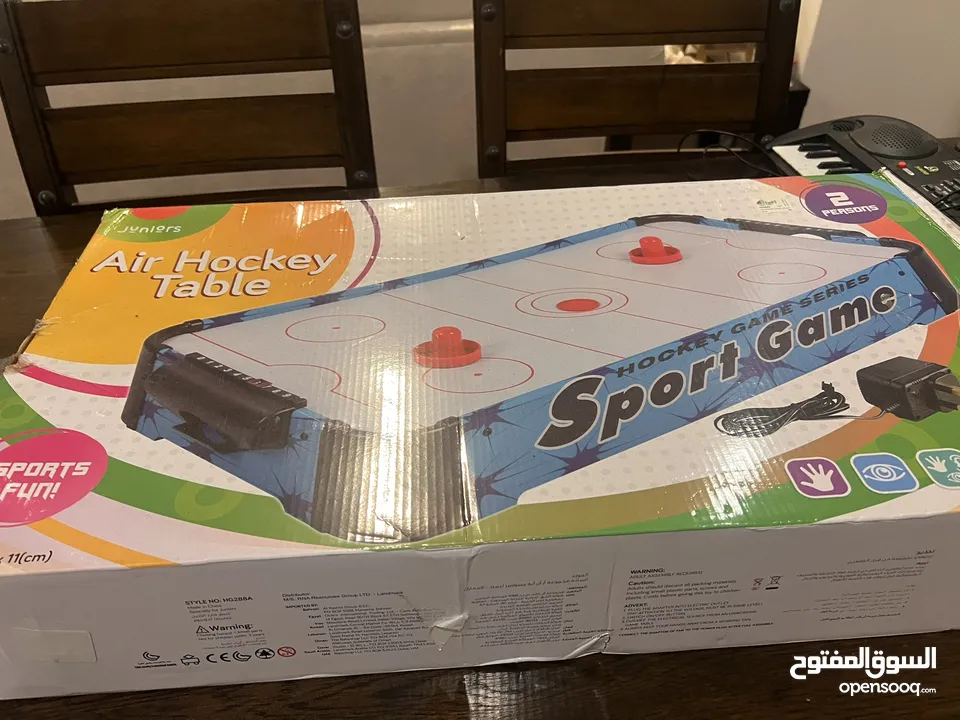 Air hockey table Biano (2) Like new rarely used شبه جديد