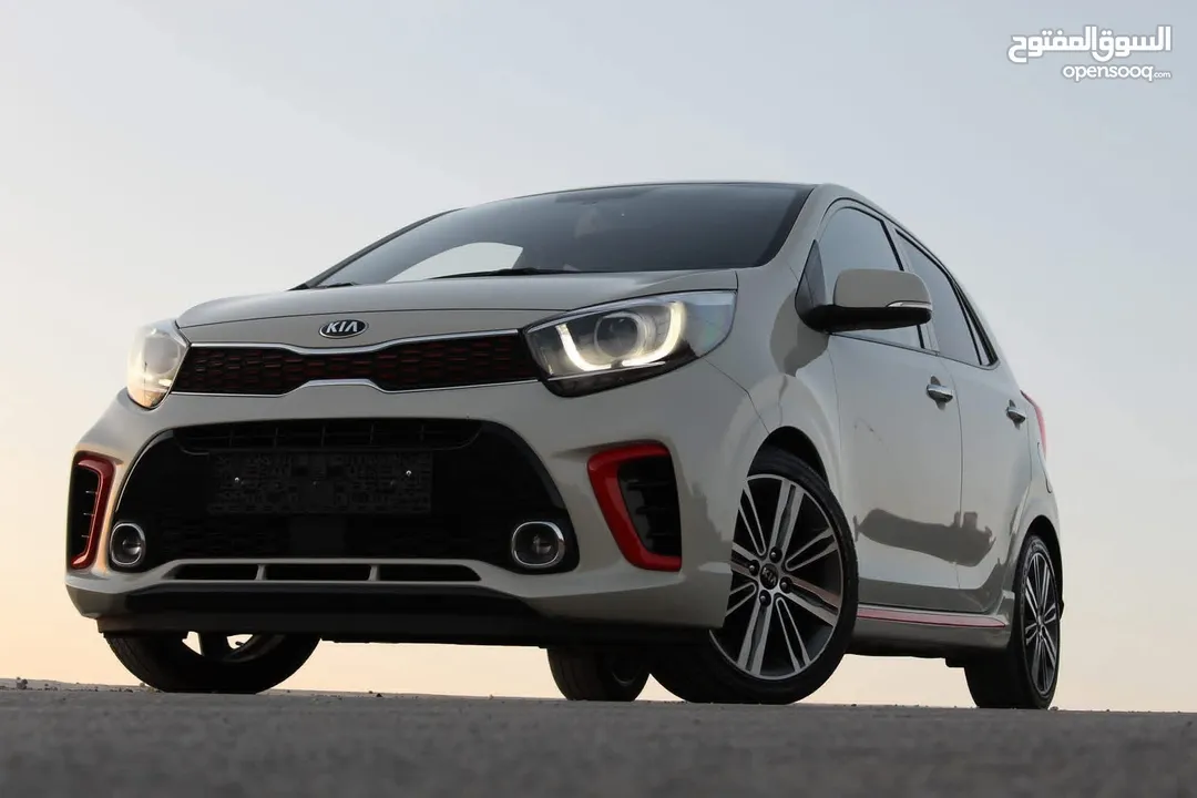 كيا بيكانتو GT-line 2020 للبيع ترخيص وتامين فل اللون ابيض نظيفة وحبة نادرة