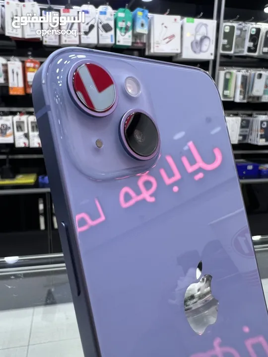 iPhone 14 Plus (256) GB ايفون 14 بلس مستعمل بحالة الوكالة غير مفتوح او مصلح نهائيا  وارد امريكي eSim