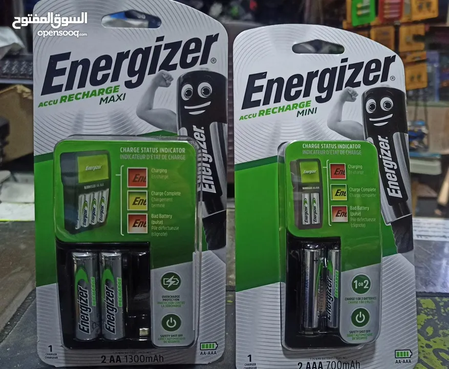 جهاز شحن بطاريات energizer rechargeable batteries