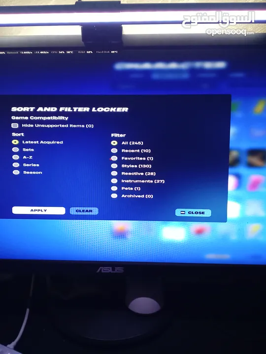حساب فورتنايت اسطوري للبيع شوف الوصف