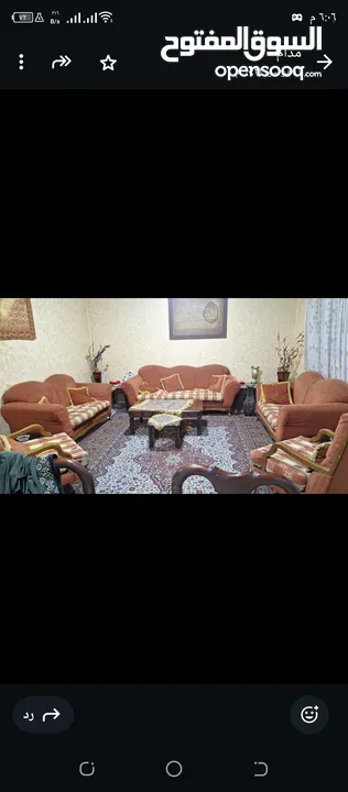 طقم كنب وطاوله سفره مع الكراسي للبيع