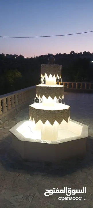 سناسل وديكورات حجر نوافير وشلالات العنوان المفرق