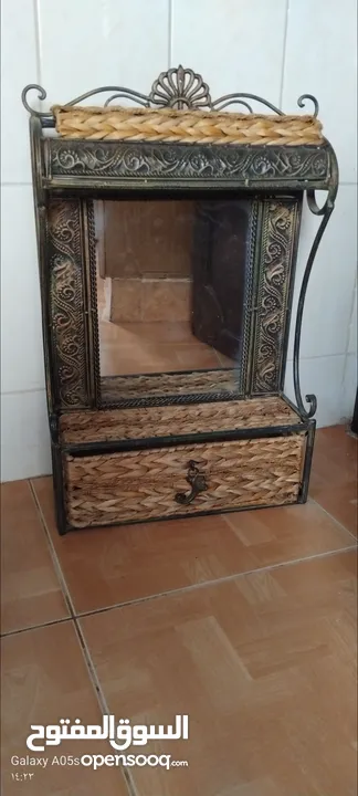 مرايه ثقيله نحاس مع قش