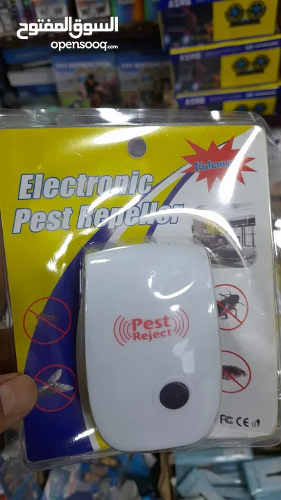 جهاز يعمل على طرد الحشرات والفئران عدد1 بسعر 6 وعدد2 بسعر 10
