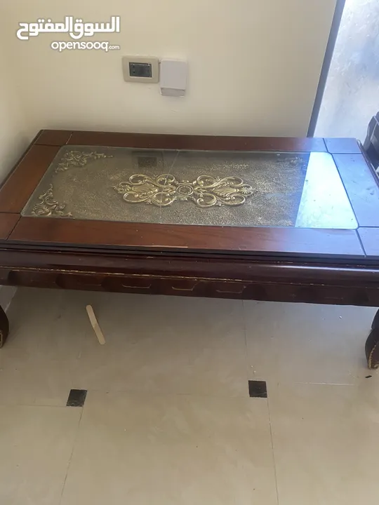 طقم طاولات خشب زان