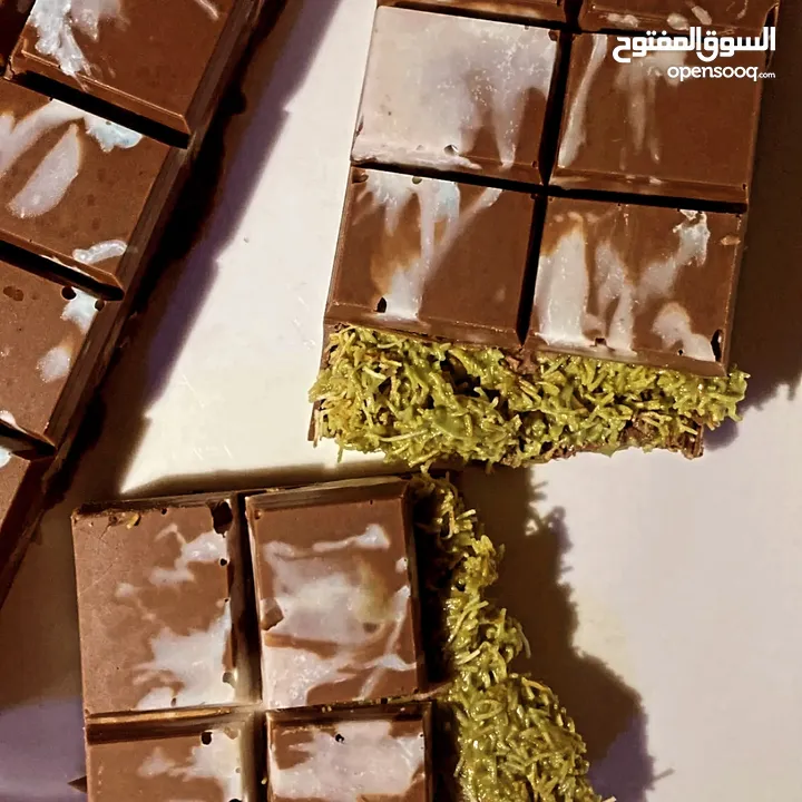 شوكولاته دبي ترند بالستاشيو بالكنافة الاصليه