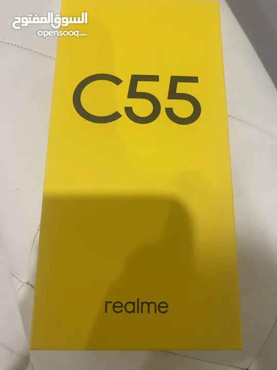للبيع جهاز ريلميc55الجهاز جديد ما فيه ولا خدش في خدش بس بالاسكرين الجهاز جديد ما استعملته