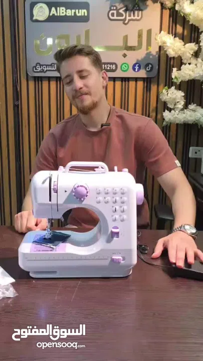 ماكينة الخياطة المنزلية متعددة الوظائف إضاءة LED طويلة العمر لزيادة وضوح منطقة العمل