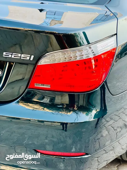 E60 525i 2008 وارد الوكاله اقل عداد بالمملكه مخزنه والوحيده بلونها المميز دهان مصنع فحص كرت ابيض