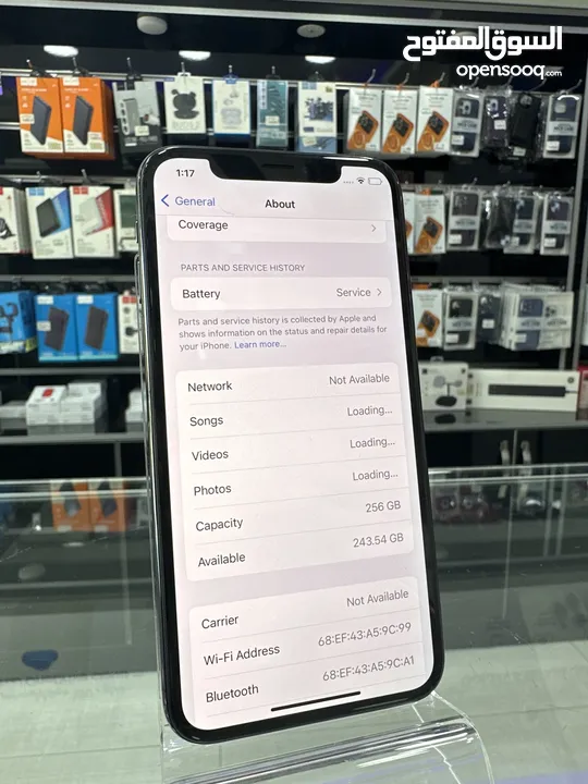 iPhone x (256GB) ايفون اكس مستعمل بحالة  بطارية جديدة مغيرة 100%