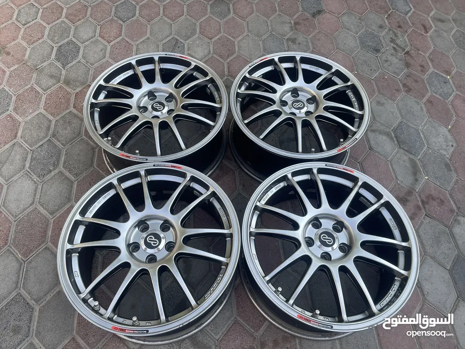 ORIGINAL 17” ENKEI GTC01 HyperBlack (5x100)  ALLOY WHEELS FOR SALE!!!! Perfect Mint Condition