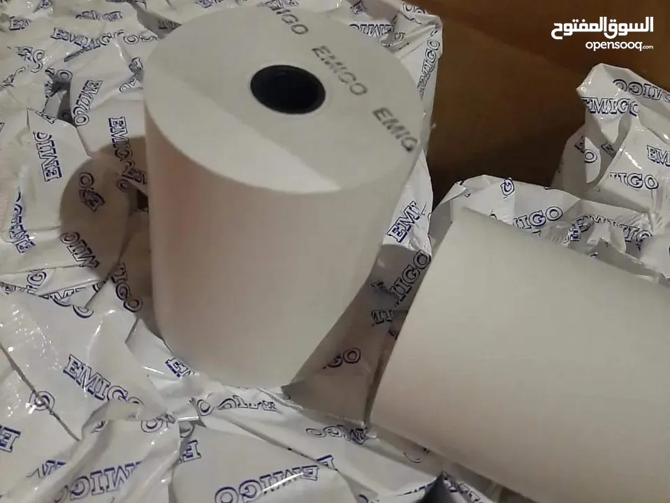 رول كاش للمطاعم والاسواق ليبل باركود وميزان