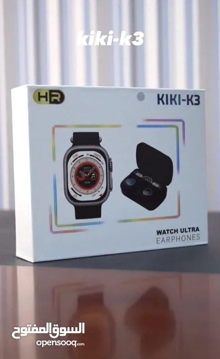بكج kiki k3 بكج ساعة ultra3 مع سماعة M10 والتوصيل مجاني