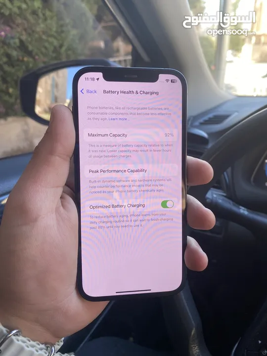 ايفون 12 برو 256 جيجا بطارية 92 وكالة