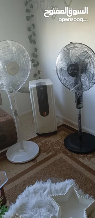 مكيف متنقل وكالة + 2 مراوح