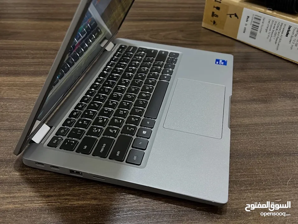 لابتوب ديل لاتيتيود جيل 11 معالج core i7 شاشة لمس لون سلفر مميز بصمة للوجه  Ram 16 - SSD 512
