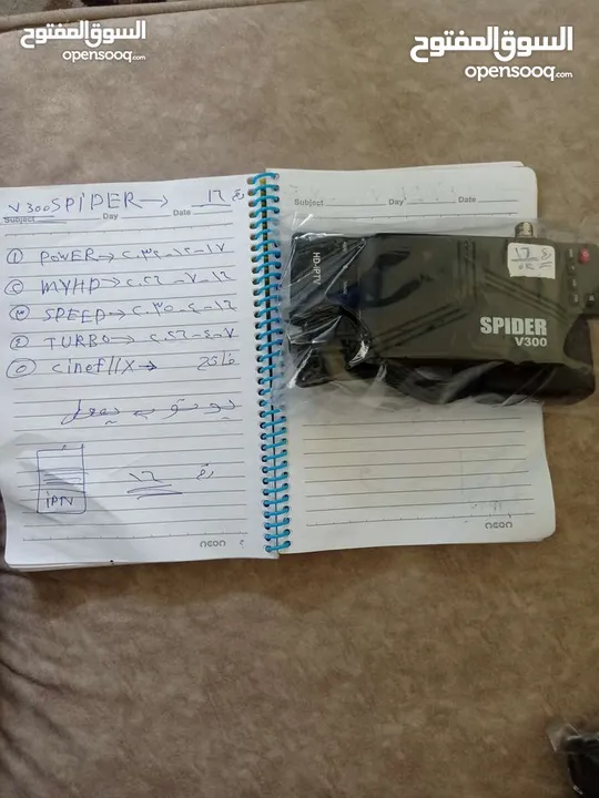 رسيفر سبايدر اشتراكات طويله وانترنت داخلي  فاي داخلي  رام 2 جيجا عده رسيفرات التوصيل صار علينا