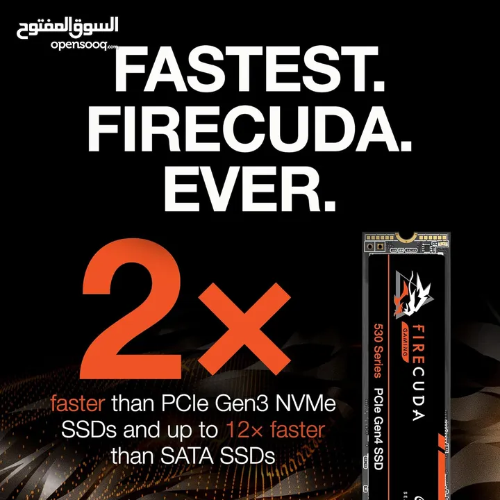Seagate FireCuda 530 2TB with Heatsink -NEW -MEAGByt