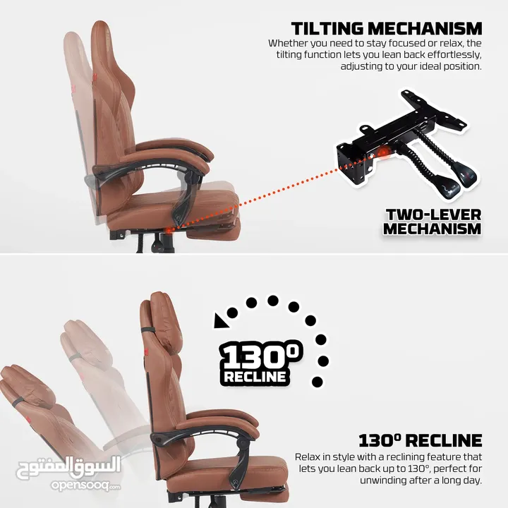 FANTECH GC193 GAMING CHAIR BLACK كرسي فانتيك طبي بشكل مميز وجودة مضمونة